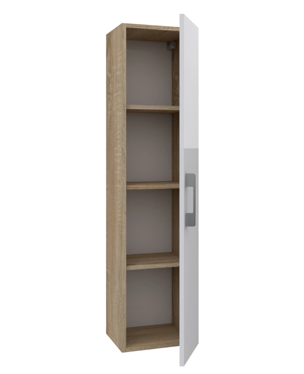 Słupek lazienkowy wiszący LUNA 1D 40 cm Dąb Sonoma